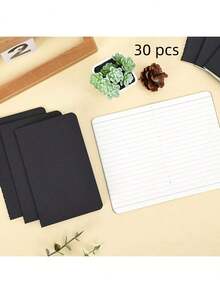 20 件迷你牛皮纸笔记本 - 适合旅行、学校和办公室 - 无衬里/带衬里空白页 - 5.12 X 3.54 英寸 - 备忘录、日记本 - 棕色封面，返校用品 - 彩色 - 查看 28