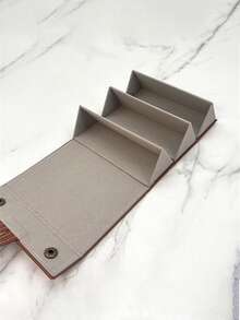 Foldable Portable Glasses Storage Box With 3/4/5/6 Slots – Stylish Hexagonal Design, Travel-Friendly Eyewear Organizer In Black & Brown, Durable Plastic Material For Fashion Glasses And Eyeglasses, Eyeglass Case, Other (Accessory Organizers) - Multicolor - View 5