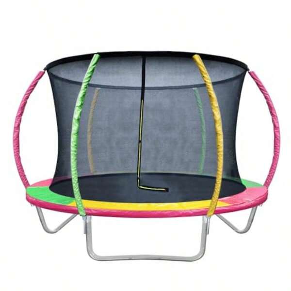 Trampoline For 8ft 10ft 12ft 14ft 16ft Rebounder Round Trampolines Outdoor Bouncing Gift Step Ladder Enclosure Safety Net Cover Family Christmas Birthday Multi Colored
