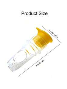 Lemon Juicer, Citrus Squeezer, Portable Manual Lemon/Lime Press With Built-In Strainer, Orange - Multicolor - View 7