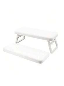 1pc Foldable Nail Hand Rest, Nail Technician Nail Hand Cushion, Manicure Hand Pillow, Foldable, Raised For Nail Lamp, Salon Wrist Support Pillow, Portable Hand Holder, Nail Pillow Armrest, Nail Salon Nail Supplies - White - View 11