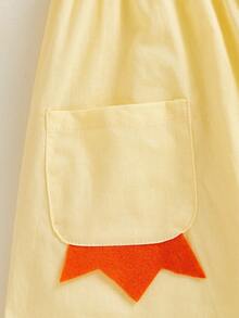 Infant Baby Girl Chick Dresses Newborn Easter Outfit Sumer Clothes Chicken Sleeveless Tank Dress - Yellow - View 6