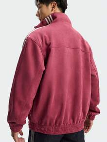 Adidas (ADIDAS) Adidas Originals CTT FW25 3.1 SOFT New Chinese Style Loose Zip Striped Long Sleeve Jacket, Unisex CTT 3.1 SOFT Same Style New Chinese Style Loose Jacket - Dark Grey - View 8