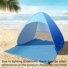 Tenda da campeggio pieghevole automatica leggera per 2-4 persone, di colore blu, portatile, adatta per pesca, escursionismo, attività all'aperto e al chiuso, campeggio per famiglie e bambini, intrattenimento familiare, mini tenda, casetta da gioco - Multicolore - Visualizzare 9