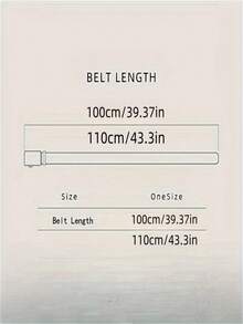Women's Minimalist Design Vintage Alloy Letter Smooth Buckle Belt - Versatile For Dresses, Casual Pants, Suit Pants, Suitable For Dates, Holidays, Parties, Halloween, Christmas. Available In Multiple Colors - Multicolor - View 5