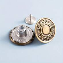 10pcs Adjustable Detachable Seamless Bronze Jeans Buttons - Durable And Easy To Use, Suitable For Denim Clothing, Pants And Accessories | Adjustable Buttons | Long-Lasting - Bronze - View 6