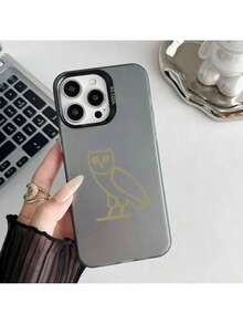 Funda de teléfono de moda D-Drake O-OvO OWL, carcasa plateada IMD compatible con 16 15 14 13 12 11 Pro Max Plus, funda compatible con funda  17 pro max, funda  17 pro, funda  17, funda  16, funda  16 pro max, funda  15 - z8 - Ver 2