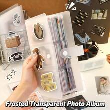 1pc 3-Inch Instant Photo Album, Can Hold 84/120/160/240 Photos, Postcards, Tickets, ID Cards, Bank Cards, Memorabilia Album - Clear - View 7