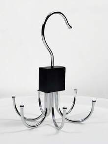 1PC Stainless Steel 360° Rotating Bath Towel Hook | Bathroom Organizer Robe Hook | Heavy Duty Wall-Mounted Storage Hook - Multicolor - View 9