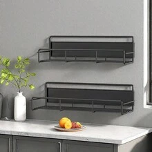 1pc Kitchen Magnetic Storage Rack Hooks, Multifunctional Organizer Rack For Fridge, Washing Machine, Home Use - Multicolor - View 10