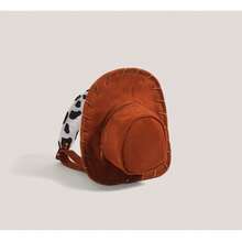 Cartoon  Woody Hat Backpack Bag Men's And Women's 2025 New  Cute Retro Creative Backpack - 棕色 - 查看 9