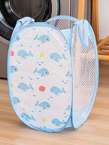 Foldable Baby Basket - A Foldable Clothes And Diaper Storage Basket With Breathable Mesh Surface And Sturdy Carrying Handles. This Portable Baby Clothes Organizer Is Suitable For Nursery, Bedside, And Travel - Compact Folding Design For Easy Carrying (Great For New Parents).