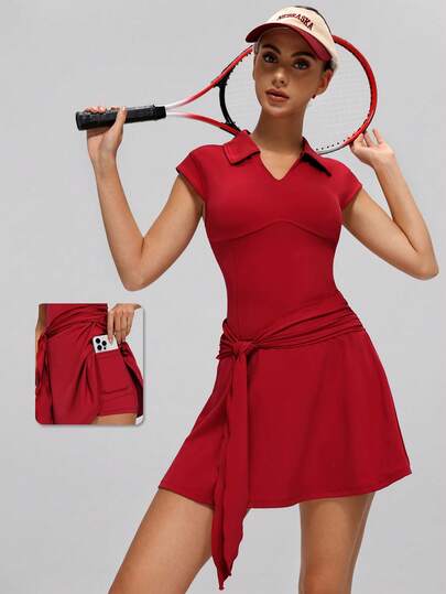 MASKERT Women's Casual Jumpsuit Dress, Comfortable Stretchy Yoga Romper For Sports, Fitness, Commuting