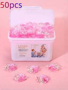 5-In-1 Laundry Detergent Capsules, Fragrance Beads, Fabric Softener, Concentrated Laundry Liquid, Laundry Pearls, 5-In-1 Laundry Detergent Pearls Deep Cleaning Stain Removal, Long-Lasting Fragrance Beads, Concentrated Laundry Liquid Removes Lint, 5-In-1 Laundry Detergent Pearls Hand Wash Pure Fragrance Long-Lasting Fragrance Color Protection Anti-Static 50PCS 3-In-1 Cherry Blossom Laundry Detergent Capsules Set - Multicolor - View 6