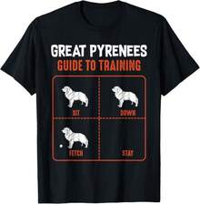 Great Guide To Training A Dog In The Pyrenees - Fun Gift For Pet Lovers - Unisex T-Shirt - White - View 1