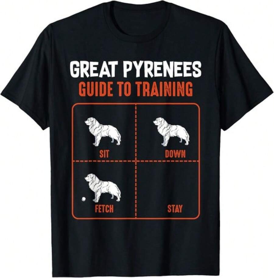 Great Guide To Training A Dog In The Pyrenees - Fun Gift For Pet Lovers - Unisex T-Shirt - White - View 1