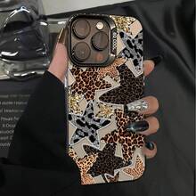 ¡Consigue una nueva funda para tu teléfono! Nueva Funda de Teléfono IMD con Estampado de Leopardo Multi-Star, Cubierta Protectora Antigolpes y Antideslizante, Compatible con iPhone 17/16/11/13/15/15 Plus/15 Pro/15 Pro Max/12/14 Pro Max/11 Pro Max/12 Pro/12 Pro Max/13 Pro/13 Pro Max/14 Pro/14 Plus, Parte Trasera Mate Antigolpes ¡Consigue una Nueva Funda para tu Teléfono! - 1 pieza - Ver 4