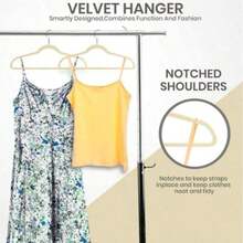 Premium Velvet Hangers,Non-Slip Thin Flocked Felt Hangers, Sturdy Clothes Hangers, Heavy Duty Coat & Suit Hangers, Durable Suit Hangers For Closet Use, Ideal Closet Supplies 5pcs - Multicolor - View 2