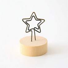 1 Stück neuer japanischer Stil kreativer Eisendraht Notizenklemme, Holzbasis, Retro Visitenkartenhalter, Nachrichtenklemme, Heimdekoration, Fotoklemme, Valentinstag, Neujahrsgeschenk für Freund, Eltern - Verschiedenfarbig - Übersicht 13