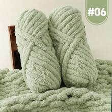 2 Rolls Super Chunky Fluffy Polyester Yarn, 500g Multi-Color, Suitable For Hand Knitting, Soft DIY Craft Yarn, Ideal For Blankets, Pillows, Pet Beds - Multi-Color - Cat's Tail Vol. 2 - View 11