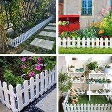 3pcs White Plastic Garden Fence - Durable Anti-Digging Decorative Fence, Suitable For Patio, Yard And Outdoor Space, Lightweight And Easy To Install, Great For Defining Cats/Dogs Activity Area, Outdoor Decorative Fencing | Classic White Pickets | Lightweight Structure, Outdoor Fence - White - View 9