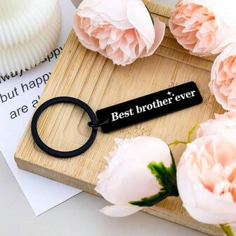 1pc Christmas Gifts For Brother Adult Brother Keychain Gift From Sister Little Big Brothers Birthday Gifts Stocking Stuffers For Brothers