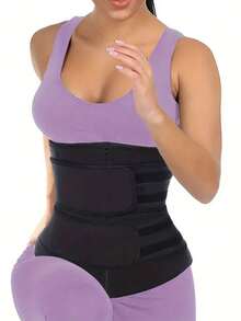 1pc,Women's Slimming Waist Trainer Belt, Adjustable Compression Shapewear For Gym, Running, And Daily Use - Multicolor - View 7