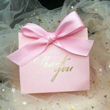 Pink Gift Box, Thank You Gift Box, Bow Gift Box, Holiday And Party Gift Box, Luxury High-End Gift Box - Pink Bow Gift Box - View 1