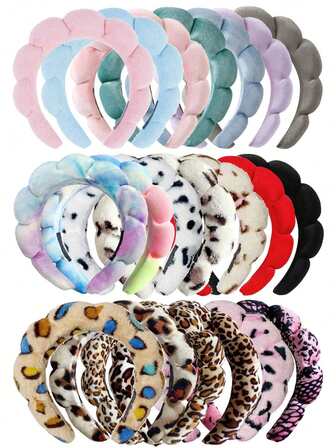 1pc Wavy Macaron Elegant Solid Pink Cloud Design Wide Headband, Simple Casual Daily Headband, Soft Sponge Headband Suitable For Daily Wear, Dates, Spa, Washing Face, Makeup, Spa, Girls Hair Accessories, Valentine's Day Couple Gift ,Hairband ,Diadema ,Hair Hoop