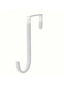 1pc Adhesive Coated Wreath Hanger, No Drill Needed Wall Hook For Door, Suitable For Valentine's Day, Halloween, Christmas