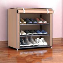6/8/10层鞋柜，带防尘罩，无纺布材质，节省空间，大容量，易于组装，便携式鞋柜，适用于多种场景，例如玄关、储物架、家庭和宿舍收纳、鞋子整理、鞋子收纳、鞋柜、房间装饰、置物架、搁板、简约风格、春假、Opulessaboho风格、高端风格、母亲节、沙特阿拉伯国庆日 - 彩色 - 查看 16