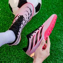 Zapatos de fútbol ligeros y antideslizantes, zapatos de fútbol, zapatos de entrenamiento - Rosa - Ver 9