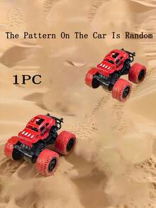 1pc Rotatable 4WD Inertial Stunt Off-Road Car Model Toy, Friction Powered Toy Car, Monster Truck Toy, Suitable For 3-12 Years Old Children, A Wonderful And Interesting Birthday Gift For Kids - Red - View 14