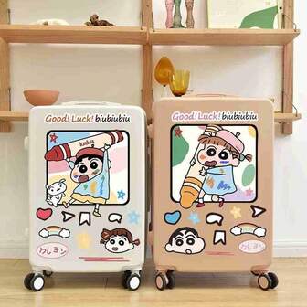 1pc Popular Japanese Anime Cartoon Merchandise, New Popular Anime In Japan, Cute Large Crayon, Small New Luggage, Travel Suitcase, Cartoon Stickers, Funny Room Wall Decoration Stickers, Waterproof Small Gifts, Small Gifts, Carefully Choose Beautiful Girls Who Mind Not Taking Pictures, Give To Friends And Family,New Year's Gift, Valentine's Day Gift, Easter Gift,Stochastic Style