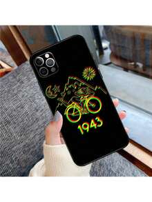 Funda de teléfono de bicicleta de Albert Hofmann compatible con 17 Pro Max 17Pro 17 Air, funda de silicona, compatible con funda  17 pro max, funda  17 pro, funda  17, funda  16, funda  16 pro max, funda  15 - OP544 - Ver 1