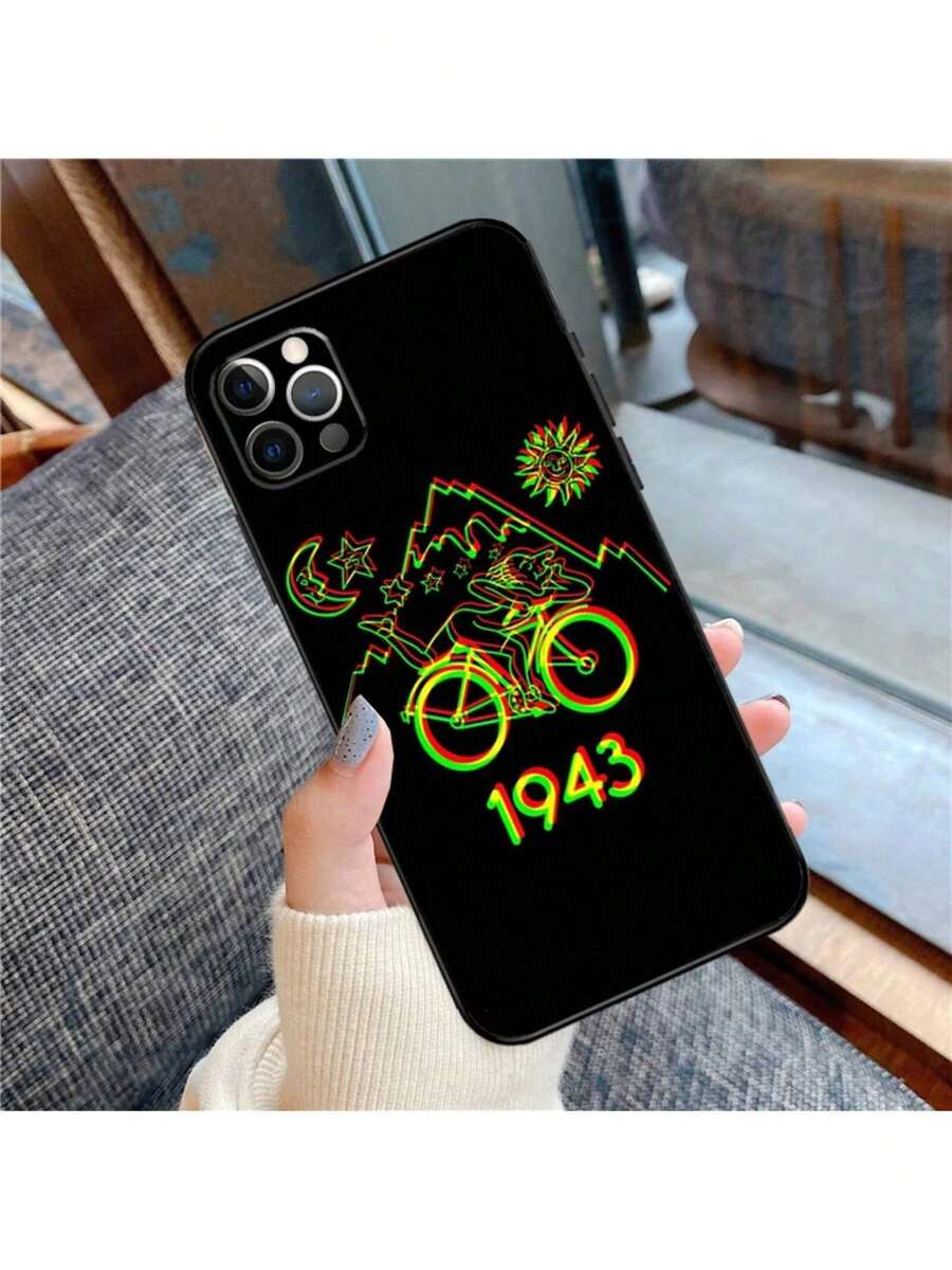 Funda de teléfono de bicicleta de Albert Hofmann compatible con 17 Pro Max 17Pro 17 Air, funda de silicona, compatible con funda 17 pro max, funda 17 pro, funda 17, funda 16, funda 16 pro max, funda 15 - OP544 - Ver 1