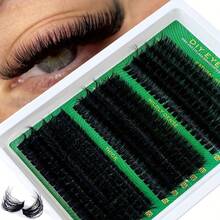 640/570/480/300pcs D-Curl Eyelash Extensions, High Capacity DIY Eyelash Extension Kit, Suitable For Beginners, Long-Lasting And Durable, Single Lashes, Mixed Styles, DIY Eyelash Clusters, Easy To Create Charming Eyes At Home, Essential Makeup, Large Capacity Eyelash Set, Suitable For Travel, Daily Wear (Suitable For Beginners), Weddings, Dates, Parties, Holidays, Also Suitable As Christmas/Halloween/Gift Eyelash Set. - D - 查看 9