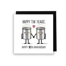 Fun Anniversary Cards, Happy 10th Anniversary, 10th Anniversary Cards, Wedding Anniversary Cards, Dating Anniversary Cards - Multicolor - View 9