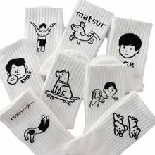 جوارب كاحل منخفضة للنساء - نمط كرتوني جميل، جوارب رياضية صيفية قابلة للتنفس، متوفرة بألوان متعددة، أحذية كاجوال، تصميم جوارب ممتع، سطح جورب مرتب، قماش ناعم، طراز بالغ - متعدد الألوان - مشاهدة 8