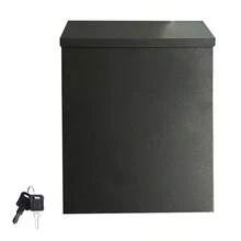 1pc Vintage Style Wall Mounted Mailbox With Lock - Durable Iron, Easy To Install, Large Capacity, Suitable For Home, Office And Community, Can Be Installed On Outdoor Walls