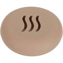 Soporte para Esponjas de Polvo de Silicona, Estuche de Almacenamiento de Esponja de Maquillaje Porttil, Transpirable, Prevencin de Polvo, Marrn, para Viajes - inicial - Ver 5