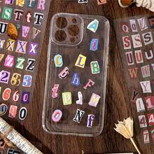 Bộ 2 miếng dán chữ cái tiếng Anh cổ điển, đồ dùng làm sổ lưu niệm, 26 chữ cái nhiều màu sắc, dùng cho nhật ký, cắt dán, trang trí thủ công, nhãn dán dễ thương, đồ dùng văn phòng phẩm làm sổ lưu niệm. - Nhiều màu - Xem 2