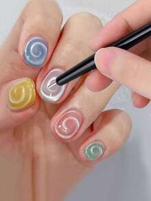 9件套猫眼磁性美甲套装 - 爱心兔三磁设计，心形凝胶指甲油磁性棒，强磁性美甲工具，适用于美甲沙龙、家庭、返校季 - 彩色 - 查看 4