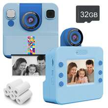 Máy ảnh in ảnh tức thời, Máy ảnh in ảnh tức thời 1080P, Quà sinh nhật cho bé gái 3-12 tuổi, Đồ chơi cầm tay phù hợp cho bé trai và bé gái 10 tuổi, Quà Giáng sinh và Năm mới, Quà tựu trường và sinh nhật cho bé trai và bé gái 3-12 tuổi, Máy ảnh trẻ em, Đồ chơi trẻ em - A30 - Xem 3