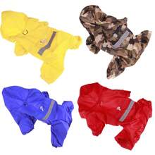 Manteau imperméable pour chien, manteau de pluie réfléchissant, manteau de pluie à double couche pour chien, manteau de pluie pour animaux de compagnie adapté aux petits chiens, veste de pluie pour animaux de compagnie avec capuche respirante - Jaune citron - Voir 3