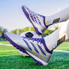 Lightweight, Non-Slip Football Shoes, Soccer Shoes Training Shoes - Silver - View 4