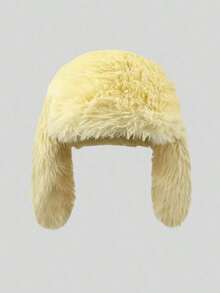 A Women's Solid Color, Cute Long Rabbit Ear Fisherman's Hat, Warm And Versatile, Suitable Outdoor Activities In Autumn And Winter. - Bucket Hat - View 5