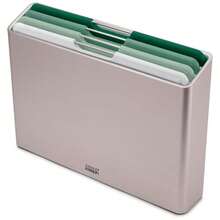 Joseph Joseph Folio 4-Piece Colour Coded Cutting Board Set, Slimline Case For Organized Kitchen Storage, Graphite - ColorC - 查看 1