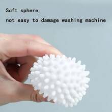 1 pezzo Palline riutilizzabili per l'asciugatrice - Materiale in gomma, rimozione di macchie e lanugine, adatte per la lavatrice, senza bisogno di elettricità, elemento essenziale per la pulizia domestica, ammorbidisce i tessuti, riduce pieghe e statica, previene l'aggrovigliamento in casa e in lavanderia, ottimo regalo per la Festa della Mamma, San Valentino, amici, mamma, fidanzata - Colore casuale