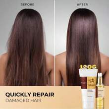 1 Set de Kit de Cuidado del Cabello de Colágeno [Grande 120g], Crema de Cabello de Colágeno para Hidratación y Humectación, Mejora la Sequedad; Aceite de Cabello de Colágeno Fortalece las Raíces del Cabello, Mejora la Resistencia del Cabello, Previene la Rotura y Caída del Cabello; Adecuado para Cabello Seco, Encrespado u Graso. Ideal como Regalo para el Día de San Valentín, Bodas, Navidad y Otras Ocasiones Especiales. - Multicolor - Ver 3